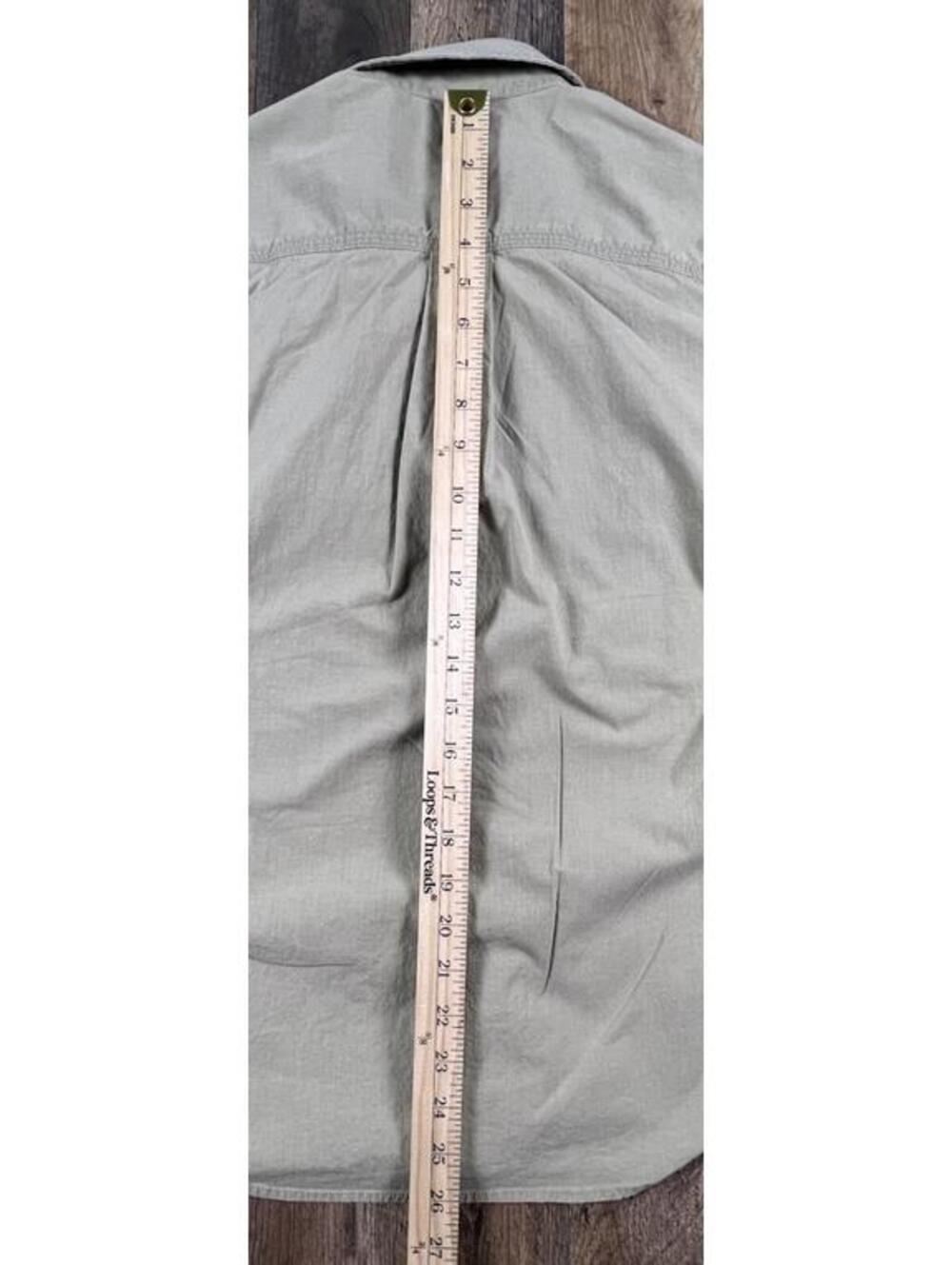 Carhartt Bozeman Rugged Flex Roll Up Sleeve Work Cowgirl Khaki Women's Small - Picture 7 of 10